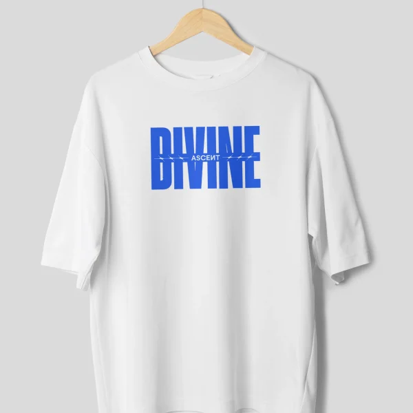Divine-Ascent-ANime-Oversized-T-Shirt-Front-White-scaled
